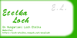 etelka loch business card